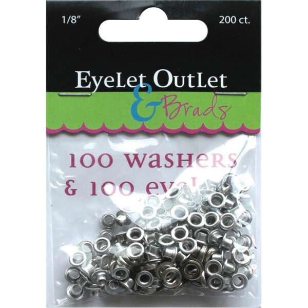 Mini eyelets Quicklets x 84 Plateado