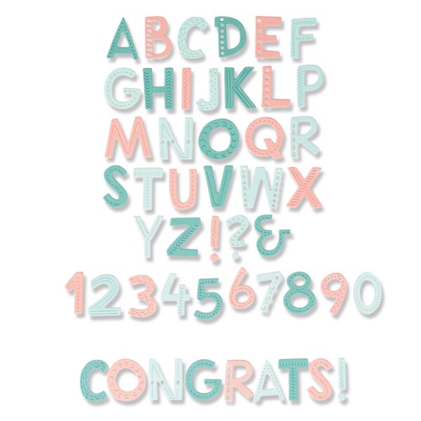 Abecedario y numeros Sizzix troquel