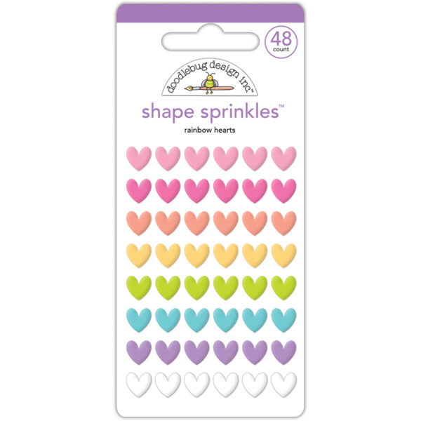 Shape sprinkles Rainbow hearts Doodlebug