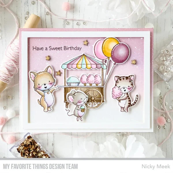 Cotton Candy Critters sello MFT - Imagen 3