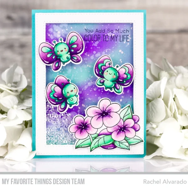 Bubbly Butterflies sello  mft - Imagen 2